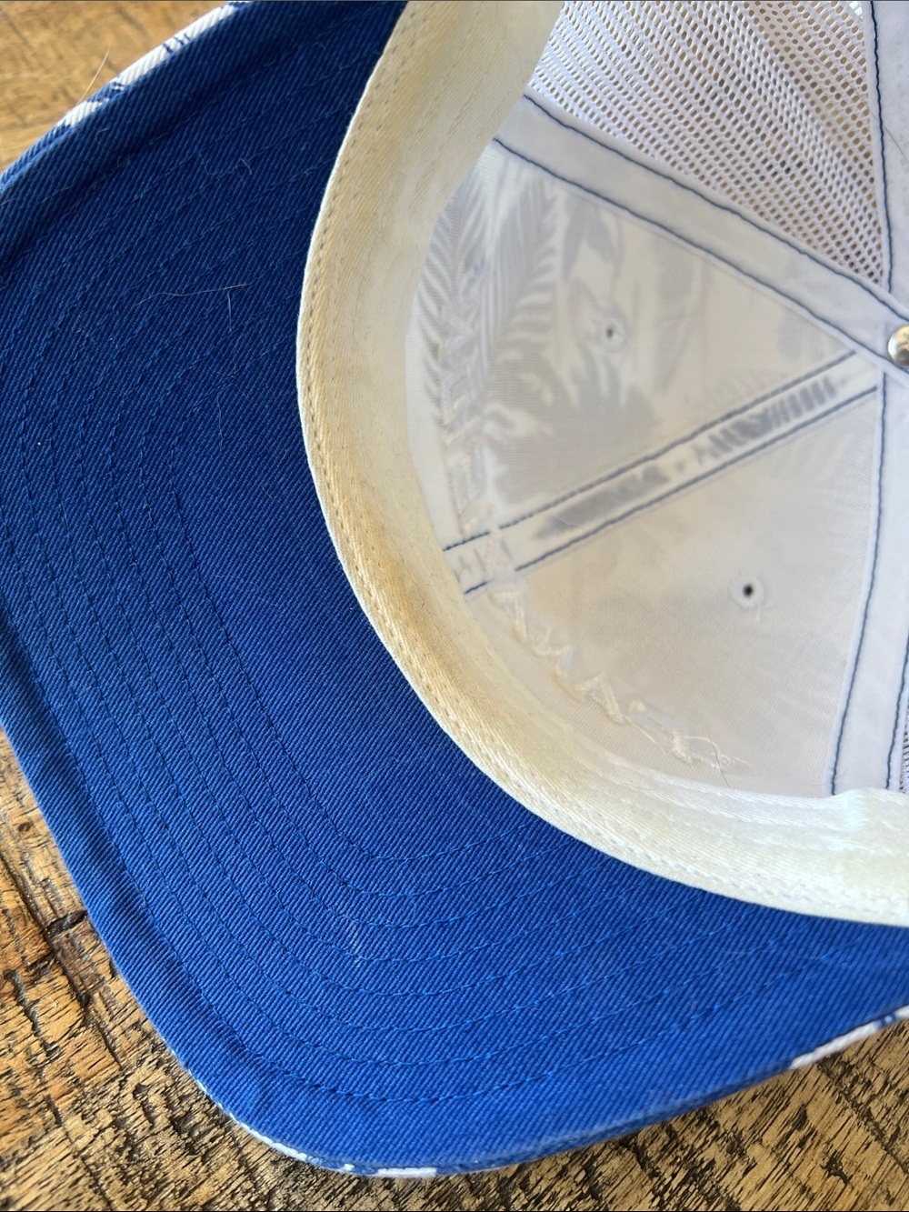 Blue & White PANAVISION CAMERA Tropical Mesh Hat with Embroidered Front - Picture 5 of 5